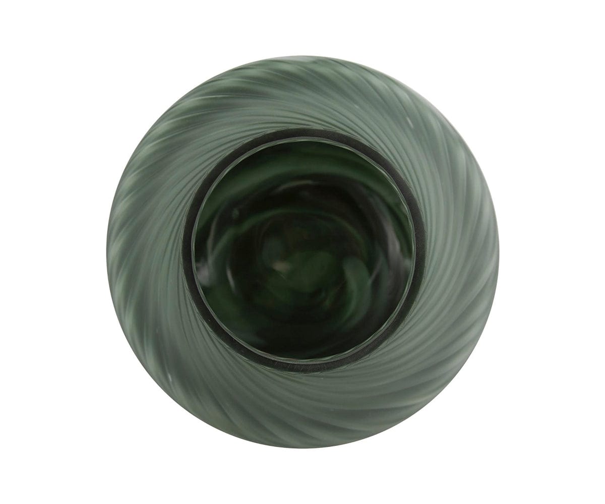 Teal Swirl Vase