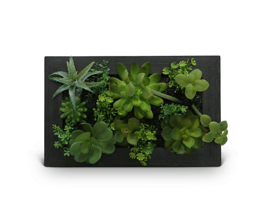 Verdant Faux Succulent Wall Hanging