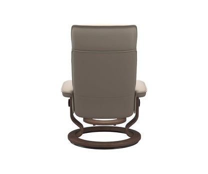 Stressless® Admiral Recliner & Ottoman - Mushroom